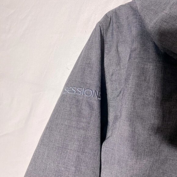 SESSIONS Grey Snowboard Ski Winter Jacket Coat With RECCO M - Picture 10 of 15